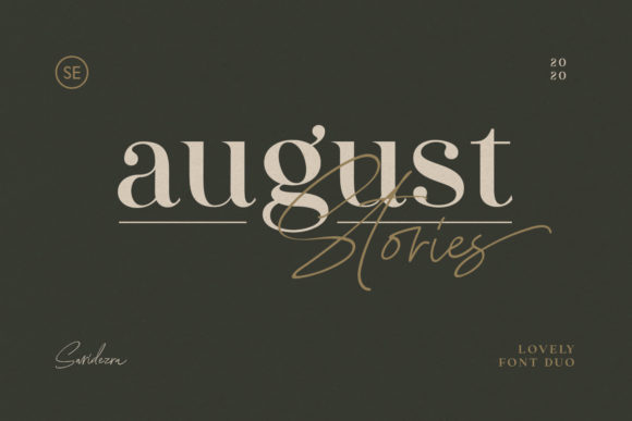 August Stories: The Perfect Serif and Script Font for Handmade Brands