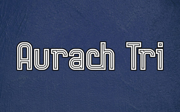 Aurach Tri: The Retro Display Font for Bold Campaigns