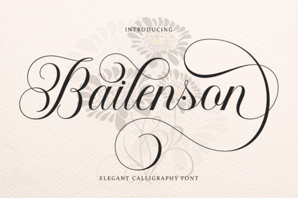 Bailenson Font: Elegant Type for Handmade Creators