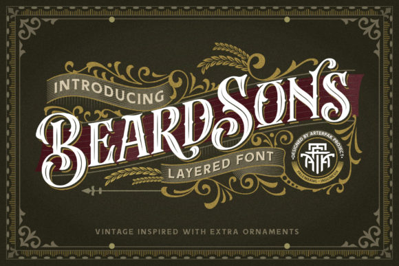 Beardsons: A Vintage Blackletter Font for Handmade Branding