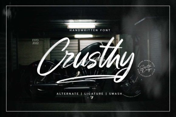 Crusthy Font: The Modern Handwritten Typeface for Authentic Branding