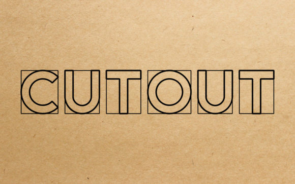 Cut out: The Stunning Display Font for Your Brand