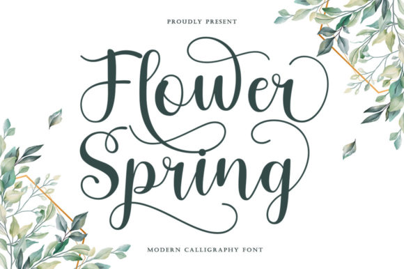 Flower Spring Font for Modern Web Design Projects