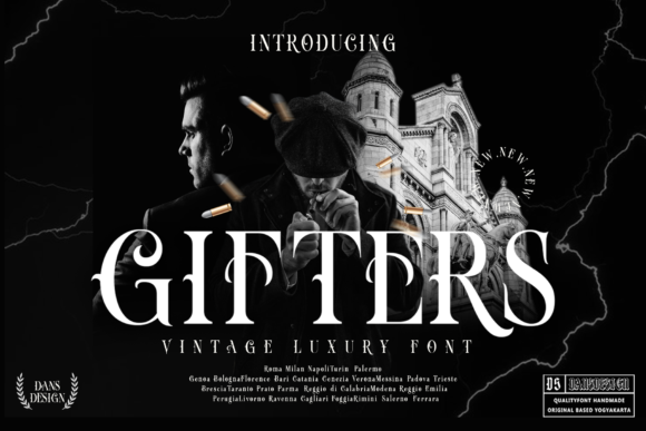 Gifters Typeface: A Bold Blackletter for Daring Brand Identity