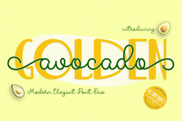 Golden Avocado: The Duo Typeface for Modern Branding