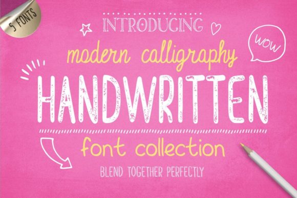 Handwritten Font Collection: A Typeface for Authentic Brand Identity
