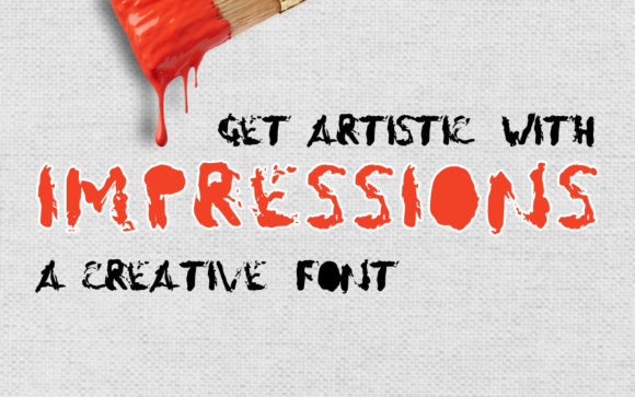 Impressions: A Dark Display Typeface for Editorial Design