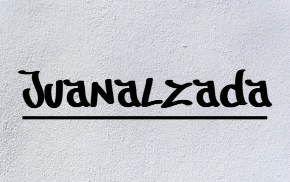 Juanalzada: The Futuristic Display Typeface for Bold Branding