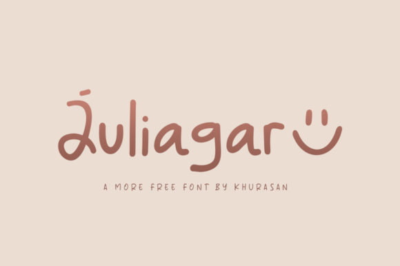 Juliagar: A Handwritten Font for Editorial and Brand Identity