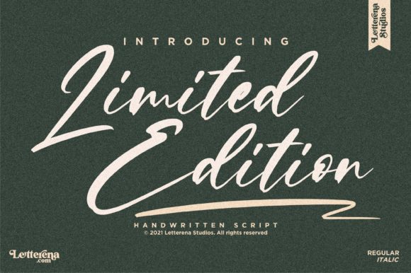 Limited Edition: A Script Handwritten Font for Editorial Design