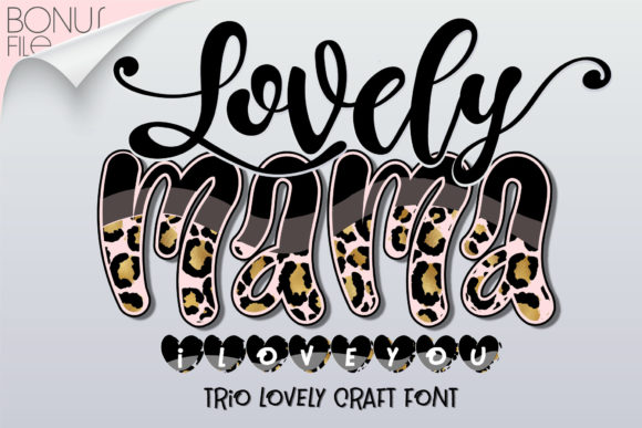 Lovely Mama I Love You Font for Chic Brand Identity