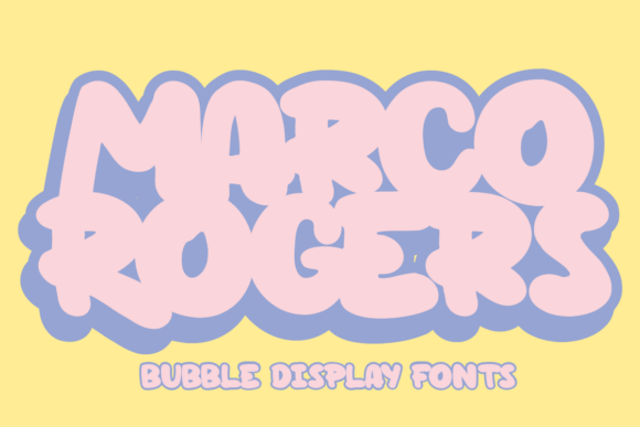 Marco Rogers Font: The Bubbly Typeface for Bold Editorial Design