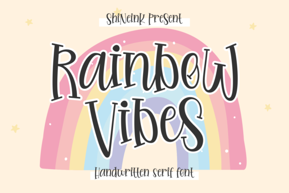 Rainbow Vibes: The Quirky Serif Font for Creative Makers