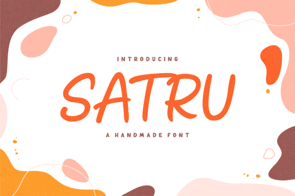 Satru a Handmade Playful Display Font for Bold Campaigns