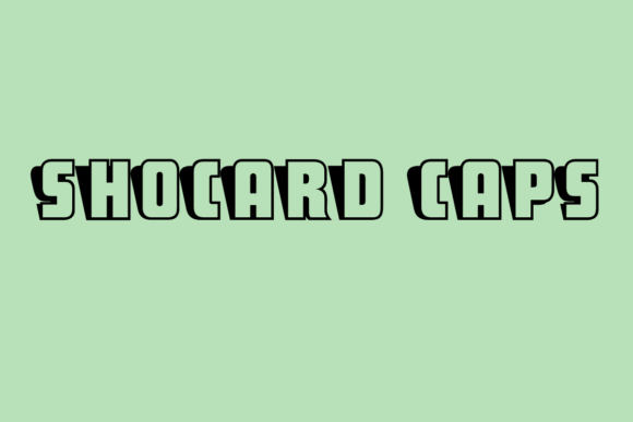 ShoCard Caps: A Retro Display Typeface for Vintage Branding