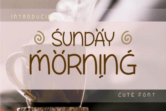 Sunday Morning Font: A Display Typeface for Editorial Calm