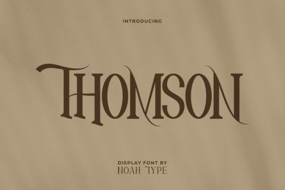 Thomson: A Modern Serif Font for Handmade Branding