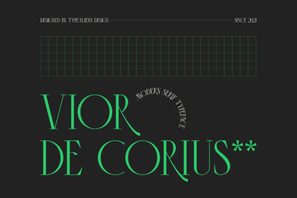 Vior De Corius: A Premium Serif Font for Elegant Crafts