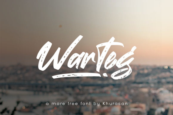 Warteg: The Perfect Brushed Script Font for Handmade Creators