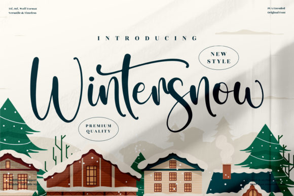 Wintersnow: The Elegant Handwritten Typeface for Timeless Branding
