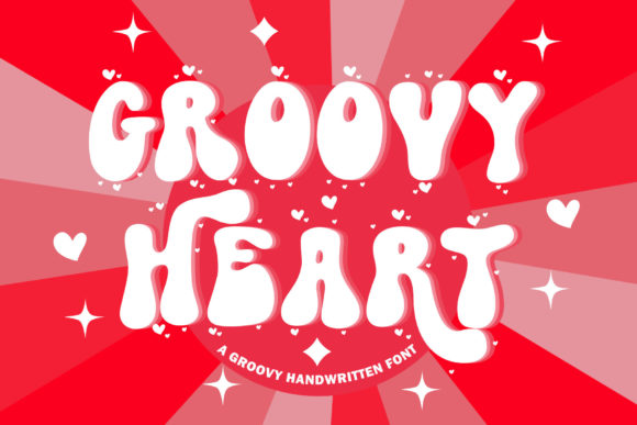 XGroovy Heart Font: The Retro Display Typeface for Modern Makers